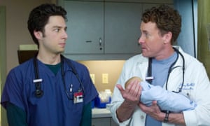 Zach Braff and John C McGinley in Scrubs.
