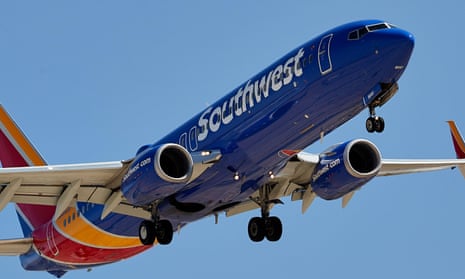 A Southwest Airlines Boeing 737-800 plane