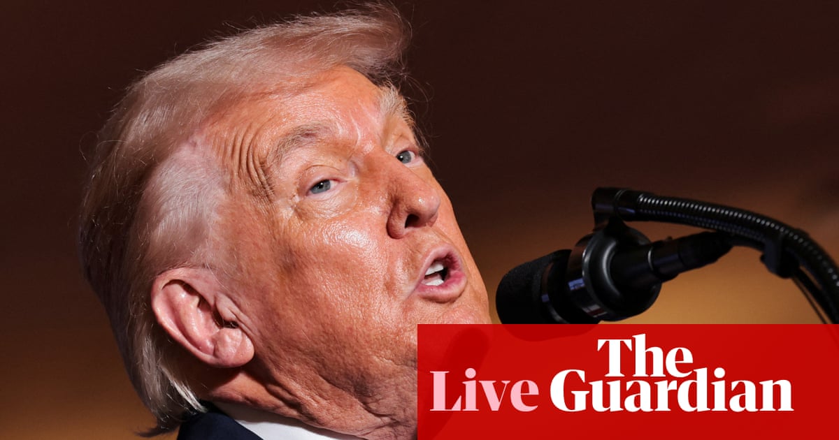 Trump speech on affordability ramps up bigotry and false statements – as it happened