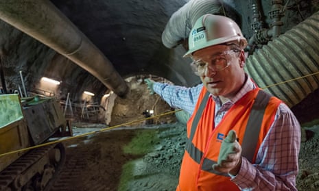 Tunnel vision: Transport for London engineers are digging beneath London’s West End to build new passenger walkways to the Jubilee line at Bond Street. 