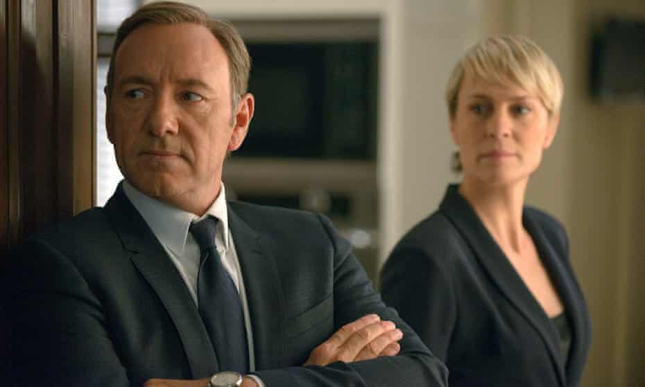Kevin Spacey and Robin Wright in House of Cards