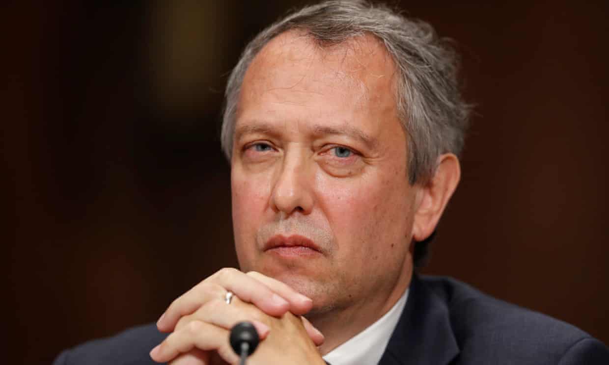 Thomas Farr during a Senate Judiciary Committee hearing in 2017 on his nomination to be a district judge