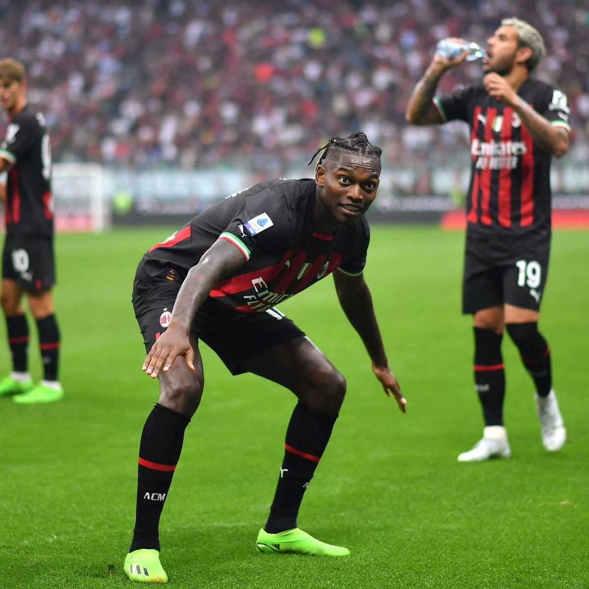 Rafael Leão surfs crest of a wave with derby double and an assist ...