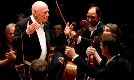 Among friends … Bernard Haitink with the London Symphony Orchestra.