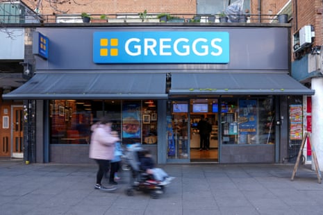 A branch of Greggs in London, Britain, on December 30, 2025.