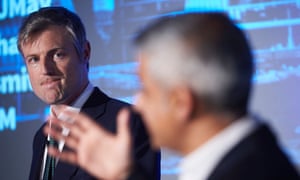 Zac Goldsmith and Sadiq Khan during the 2016 London mayoral election campaign.