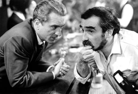With De Niro on the set of Goodfellas.