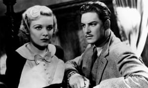 Madeleine Carroll and Robert donat in The 39 Steps.