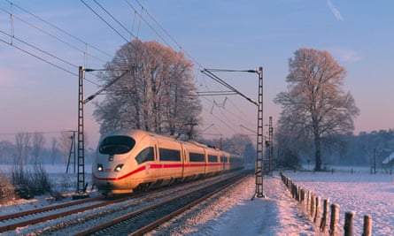 An ICE train in Germany.