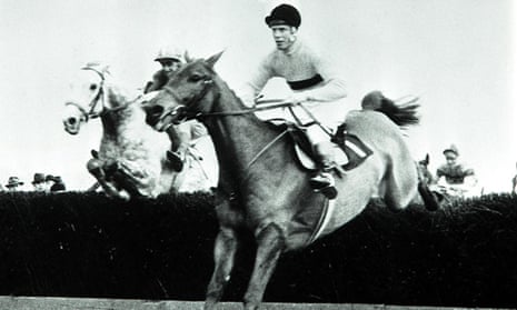 Stan Mellor and Stalbridge Colonist (left) catch Arkle at the final fence and go on to win the 1966 Hennessy Gold Cup 