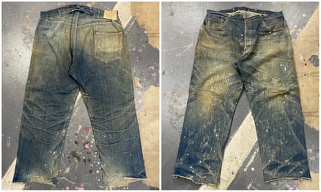 The 1880s jeans ‘could use a little mending in a couple of spots’, according to one of the new owners after the denim solid at a New Mexico auction. 