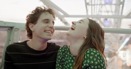 Ben Platt as Evan Hansen with Kaitlyn Dever as Zoe Murphy in the Dear Evan Hansen movie.