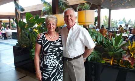 Pam and John Vernon in Limassol, Cyprus.