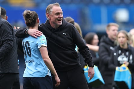 Manchester City manager Andrée Jeglertz