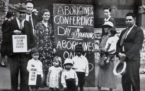 A scene from the Day of Mourning protest in Sydney on 26 January 1938