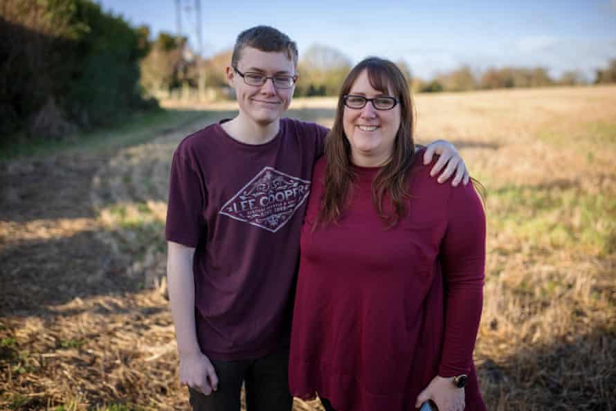 Kiri-Lynn Gardner, who was diagnosed with autism after her son Finn, left, was too.