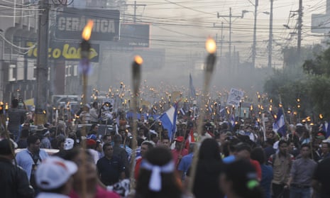 A protest in Honduras in June 2015