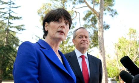 Labor’s new candidate for the seat of Higgins, barrister Fiona McLeod, with Bill Shorten in Melbourne