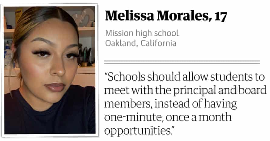 Melissa Morales, 17, Mission High School, Oakland, California.