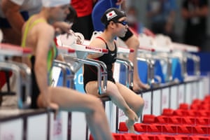 Tokyo 2020 Paralympics day one: swimming, cycling, wheelchair rugby and more – live! 7 Miyuki Yamada of Team Japan prepares to race in her Women’s 100m Backstroke - S2 heat.