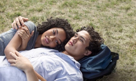 Twin stars: Yara Shahidi with Charles Melton in The Sun Is Also a Star.
