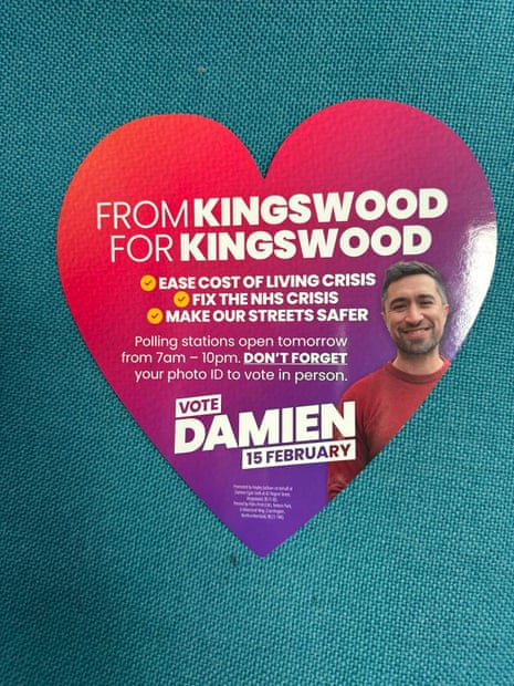 A Valentine's day themed election leaflet from Labour for Kingswood