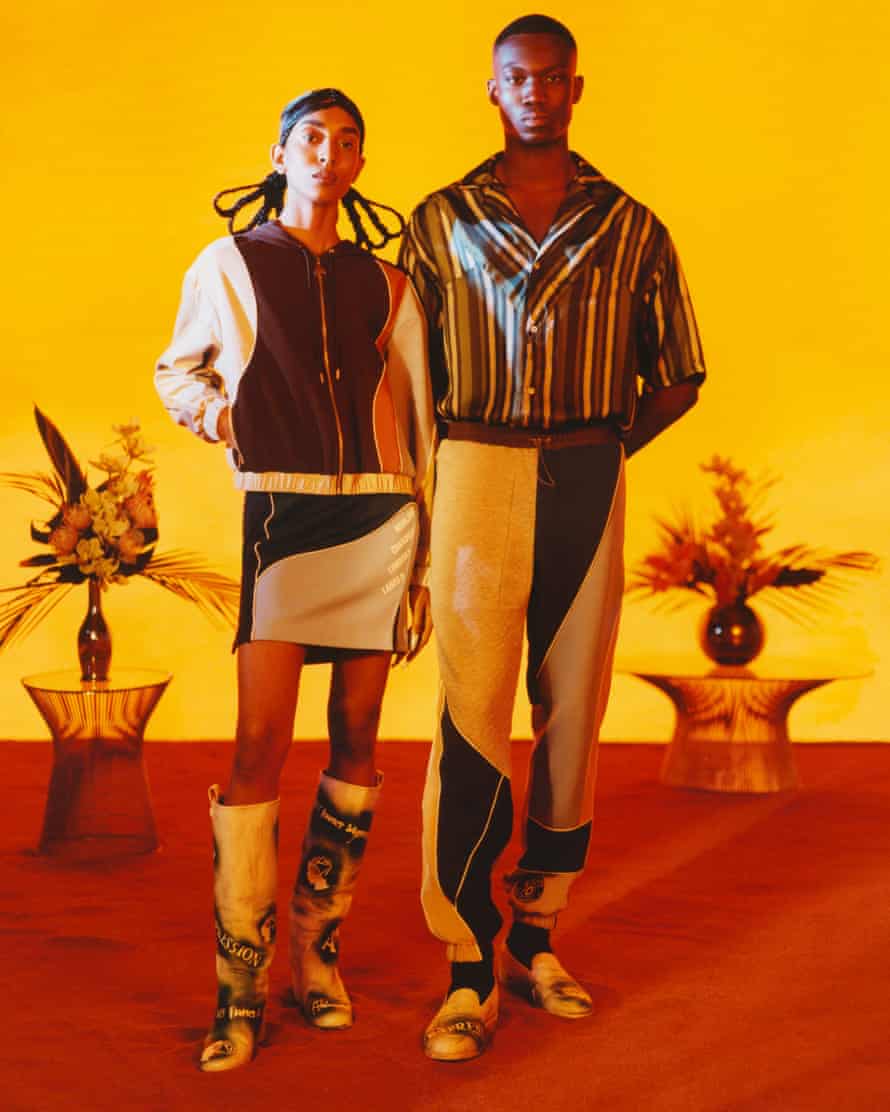 Black hair takes centre stage as London fashion week focuses on identity 4 The accompanying spring-summer 2022 collection is Priya Ahluwalia’s first joint men’s and womenswear collection.