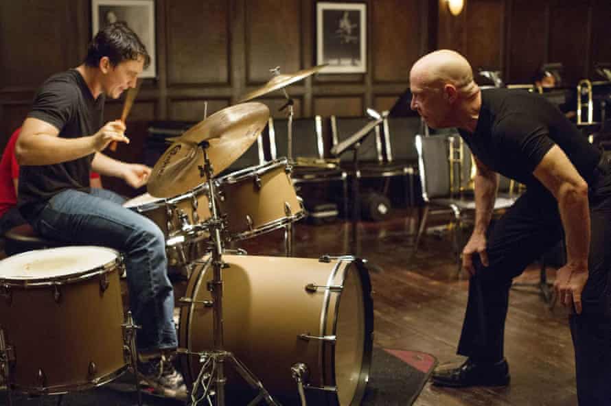 Miles Teller and JK Simmons go toe to toe in Whiplash.