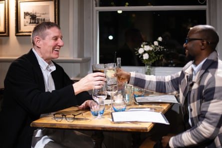 Diners Julian and Lawal