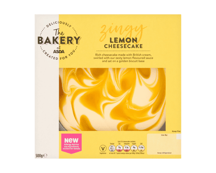 The Bakery at Asda zingy lemon cheesecake
