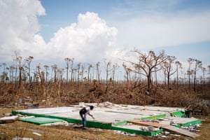 The High Rock neighborhood in the eastern part of Grand Bahama Island after Hurricane Dorian caused huge damage in 2019.