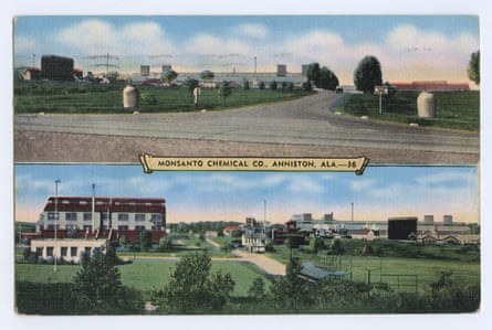 This postcard of the Monsanto factory in Anniston appears in Asselin’s book.