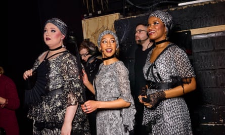 Bella Brown, Madeline Charlemagne and Allie Daniel wait in the wings