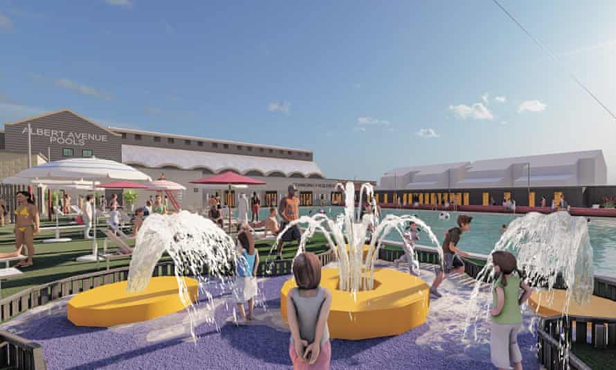 Artist’s impression of Albert Avenue lido in Hull.