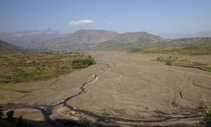 A dried up river bed in Ethiopia’s northern Amhara region reveals the effects of climate change.