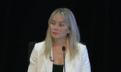 Rachelle Miller, who worked for Alan Tudge when he was human services minister, testifies at the robodebt royal commission