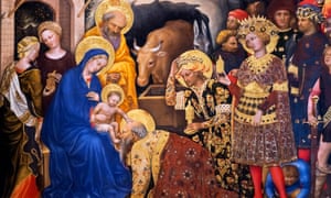Detail from Adoration of the Magi by Gentile da Fabriano, 1423.