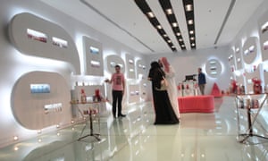 Shoppers at the al-Hayatt mall in Riyadh.