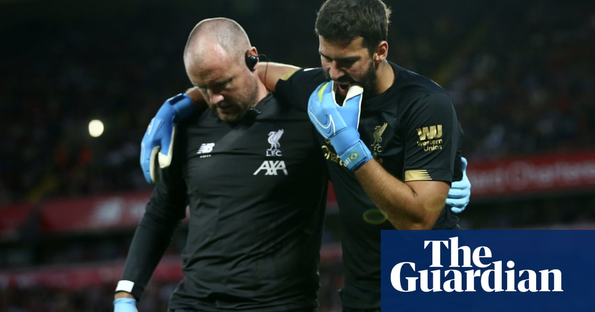 Liverpool sweat on Alisson calf injury with goalkeeper set to miss Super Cup