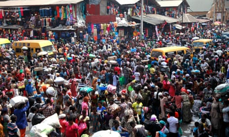 Balogun market in central Lagos. 