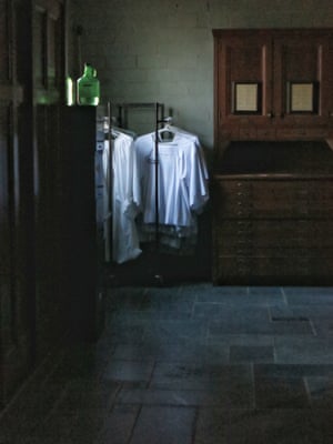 Religious garments hanging in a church