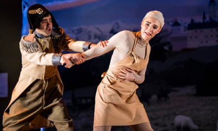 Arshak Kuzikyan as Don Magnifico and Esme Bronwen-Smith as Cinderella.