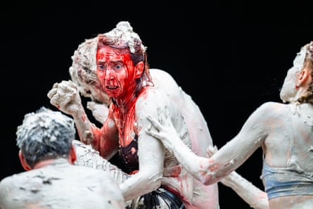 ‘I hadn’t expected to be living with this crazy family for so long!’ … Andrews’ Oresteia at the National Theatre, Reyjavik.