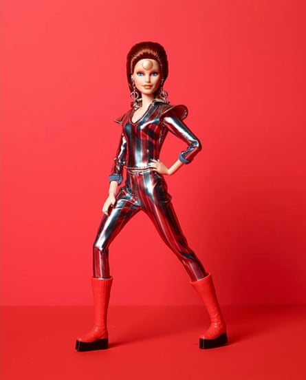 Lady stardust... a full view of the David Bowie Barbie.