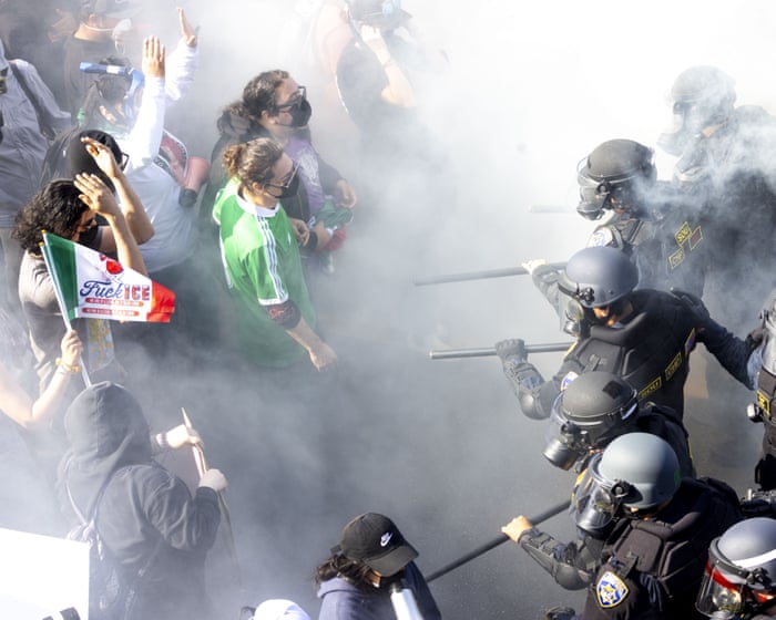 ‘Misuse’ of crowd control weapons on ICE protesters led to blindings and traumatic brain injuries, report finds