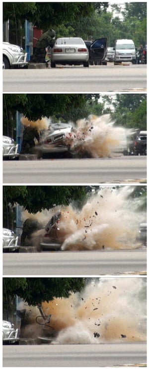 Eyewitness: Car bomb explodes in Thailand | World news | The Guardian