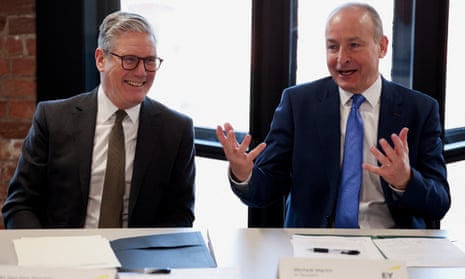 Business roundtable at the UK-Ireland SummitBritish prime minister Keir Starmer and Ireland's Taoiseach Micheál Martin attend a business roundtable at the UK-Ireland Summit in Liverpool.