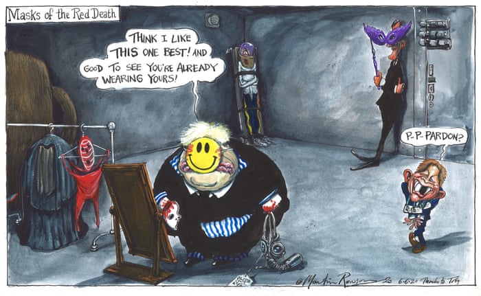 Martin Rowson On The Uk Government S Face Mask Policy Cartoon Opinion The Guardian