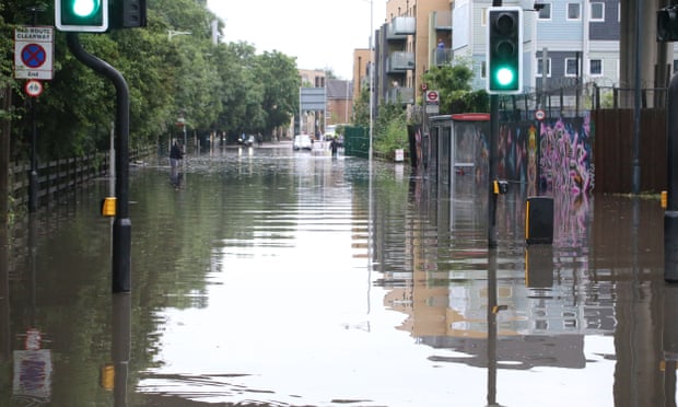 Flooding in north London, 25 July