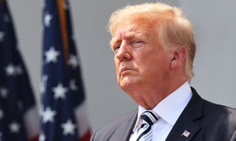 Donald Trump in Bedminster, New Jersey, earlier in July. The memos show Trump pressing the former acting attorney general and his deputy in a December call.